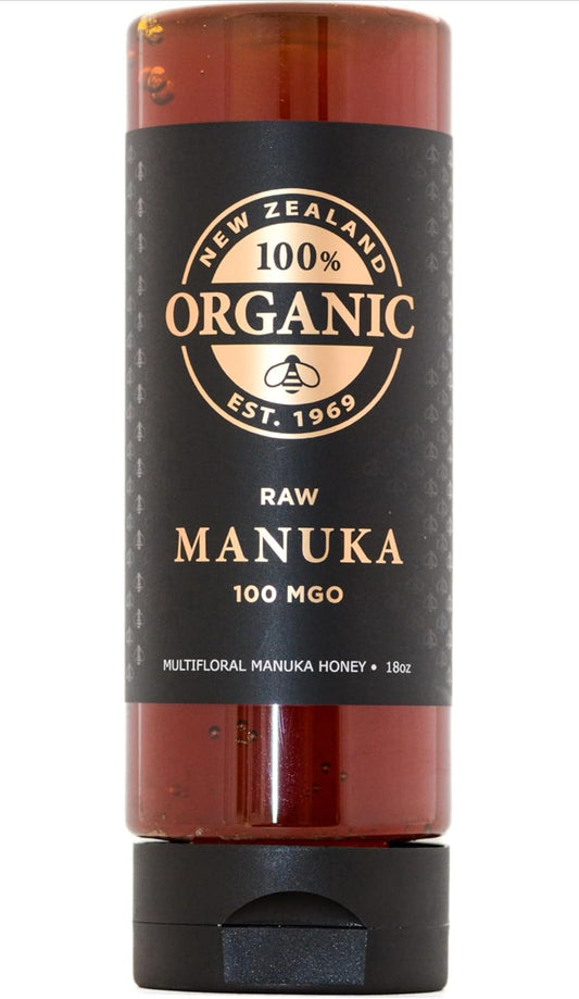 Manuka Honey 100 MGO Squeeze Bottle 18oz