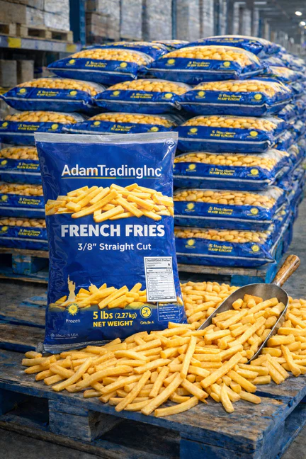 French fries — bulk frozen wholesale pallet quantities